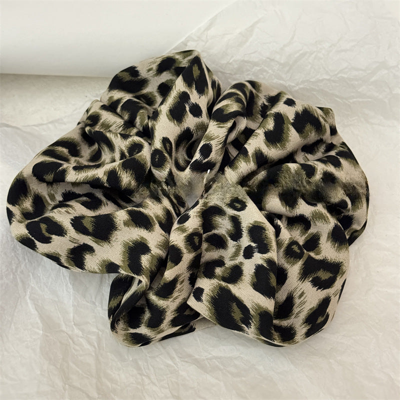 Wholesale Versatile Temperament Leopard Print Large Intestine Retro Elegant Hair Tie